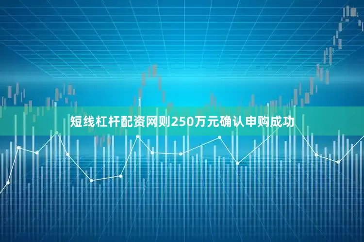 短线杠杆配资网则250万元确认申购成功